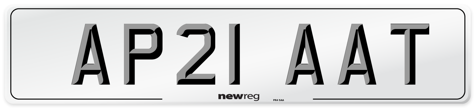 AP21 AAT Number Plate from New Reg